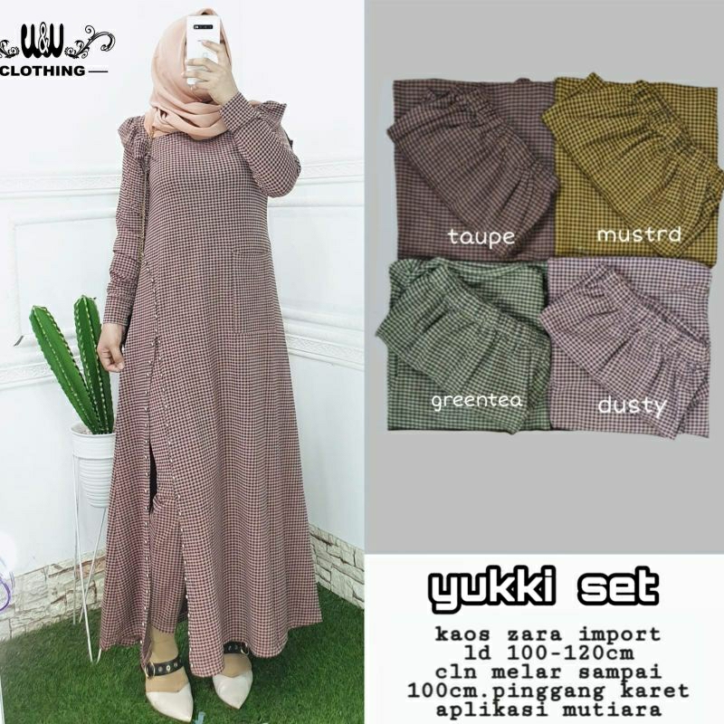 NEW ARIVAL YUKKI SET / KAOS ZARA IMPORT // W&W CLOTHING