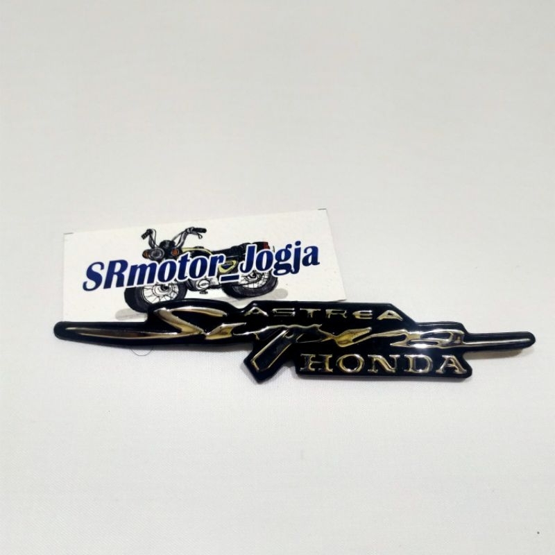 LOGO LAMBANG TULISAN EMBLEM PANEL DADA HONDA SUPRA X EMBLEM SUPRA