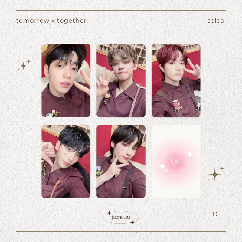 [TXT] PHOTOCARD SELCA 1 TOMORROW X TOGETHER