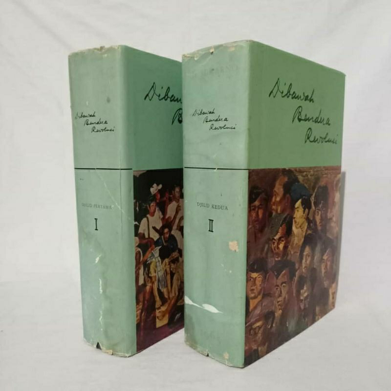 Buku Ir. Soekarno Jadul Lawas Buku Dibawah Bendera Revolusi(jilid 1 & 2)
