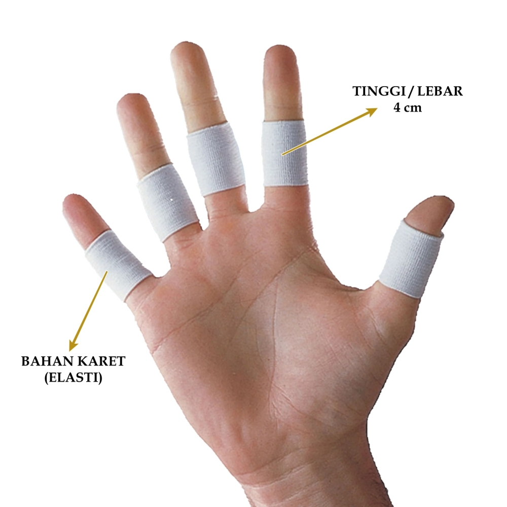 PELINDUNG JARI KARET JARI FINGER SUPPORT DEKER JARI TANGAN SPORT OLAHRAGA FUTSAL VOLLY LAYANGAN PANAHAN PRIA WANITA