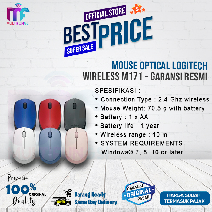 Mouse Optical LOGITECH Wireless M171