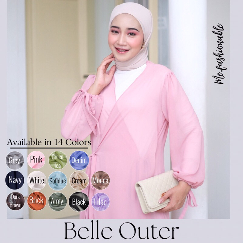 BELLE LUXURY OUTER 14WARNA / OUTER KONDANGAN / OUTER CASUAL / CARDIGAN PANJANG / LUARAN PANJANG / CARDIGAN MUSLIM / LUARAN SIFON MUSLIM