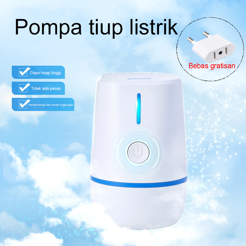 Pompa Angin Electric Listrik Vakum Baju Vacum Bag Pakaian Traveling Elektrik Tas Penyimpanan Listrik