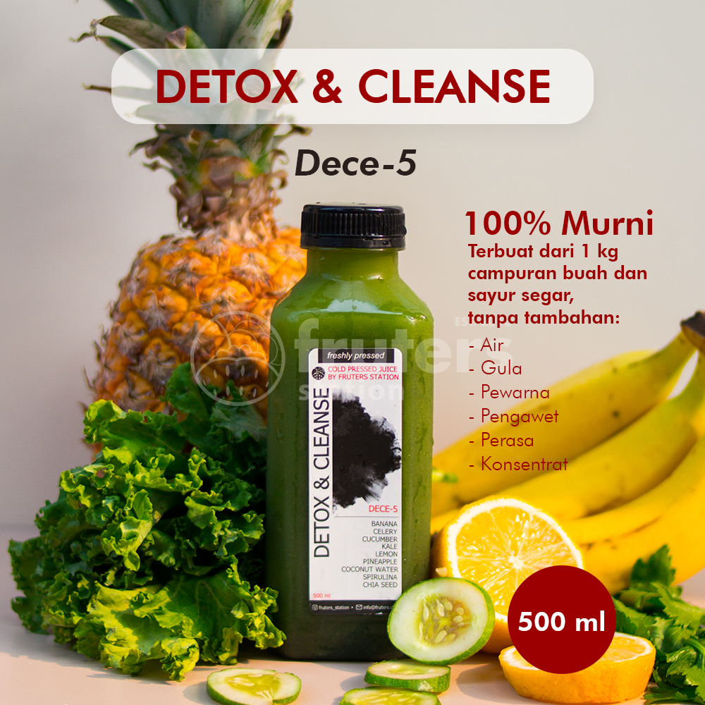 

Cold Pressed Juice 100% Murni Jus Sehat Detox 500ml DECE-5 Fruters