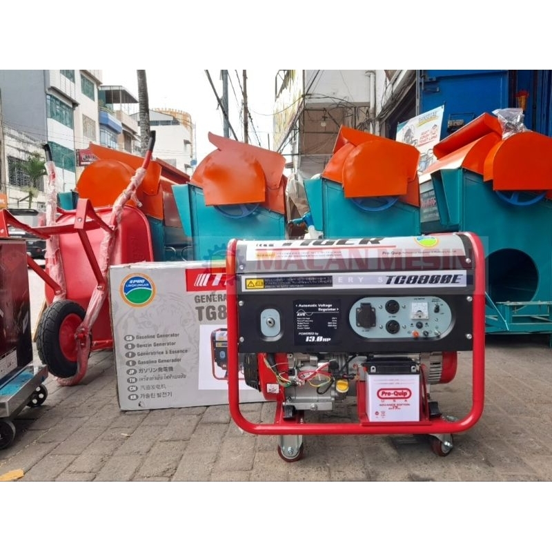 MESIN GENSET BENSIN TIGER 8800 OUTPUT 5000 WATT( seblm order mohon chat adm)
