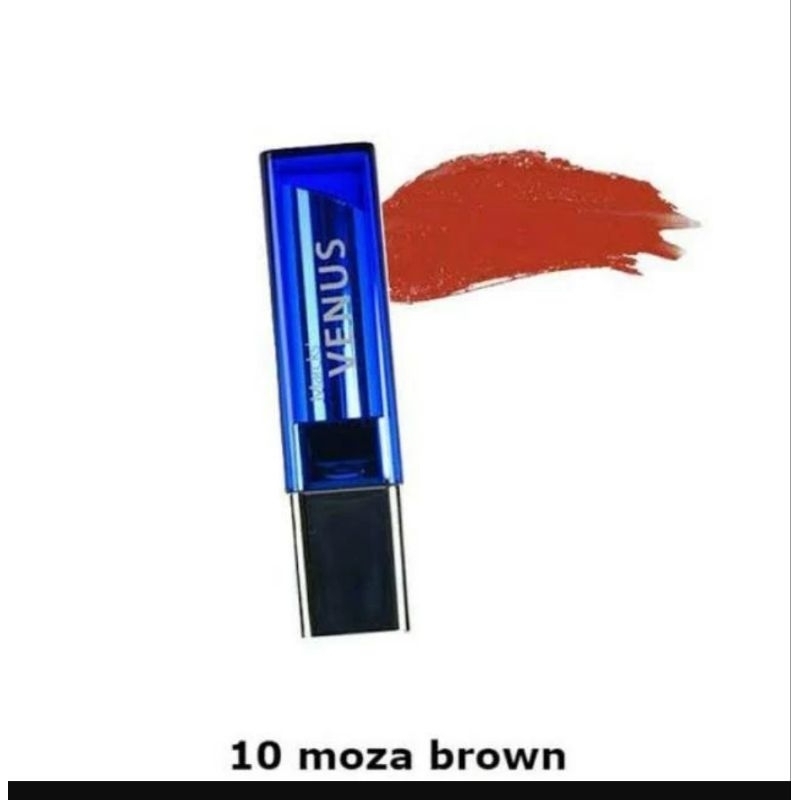 Marcks Venus Water Shine Lipstik 10 moza brown