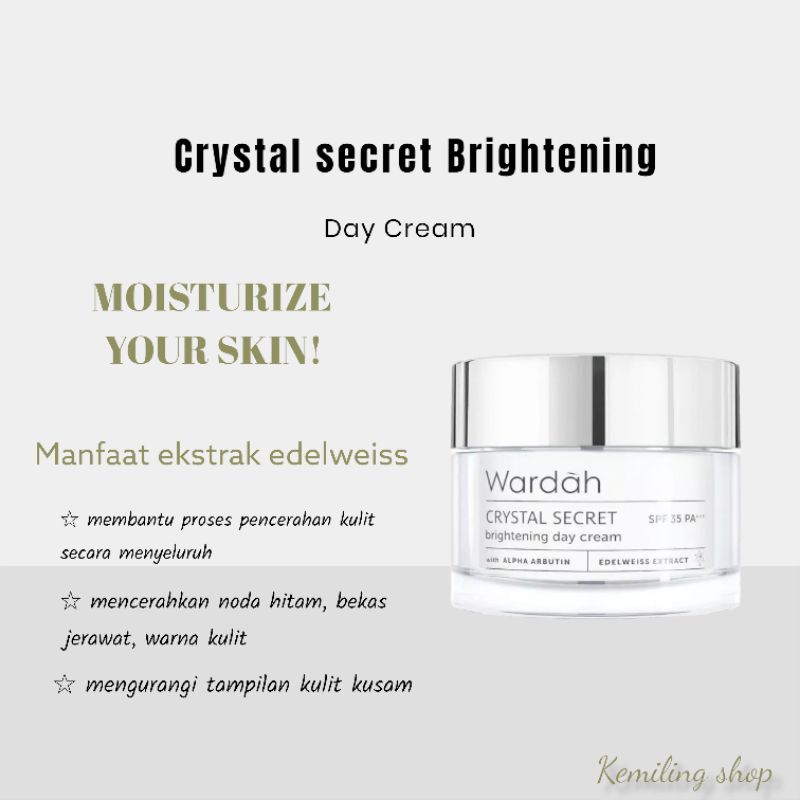 WARDAH Crystal Secret Brightening Day Cream 9ml