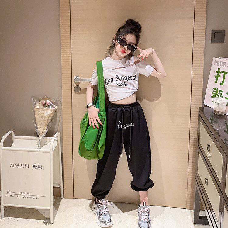 [JEWELS KIDS] OKANA SPORTY SET/SETELAN BAJU CROP ANAK SPORTY IMPORT/ BAJU DANCE KOREA ANAK IMPORT/ S