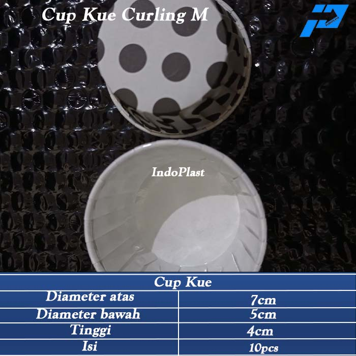 Cup Kue/Kertas Kue/Tempat Kue/Cup Kue Curling M