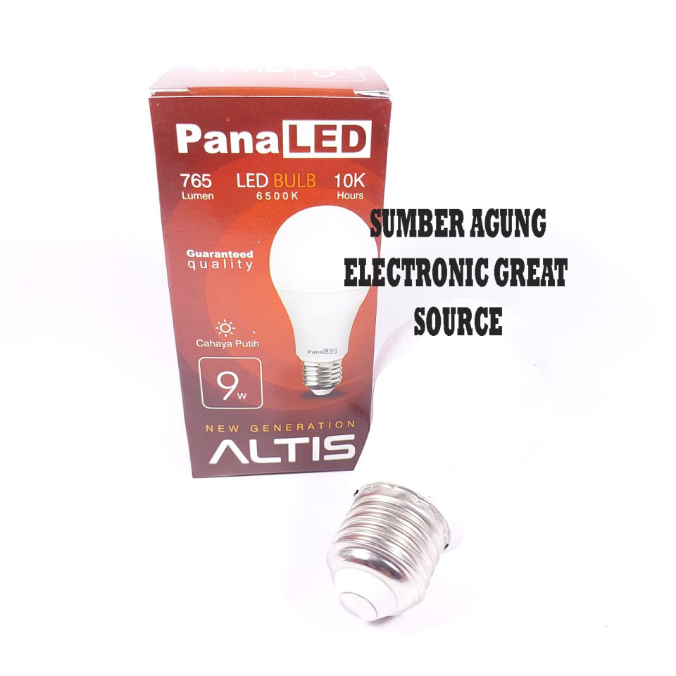 LED Altis 9W Lampu Panaled LED Bulb 9 Watt Cahaya Putih 9watt 765L