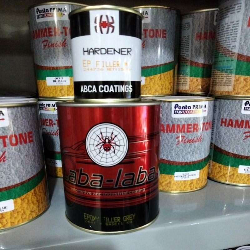 CAT DUCO EPOXY LABA - LABA  1 KG + HARDENER 150 GRAM WARNA GREY