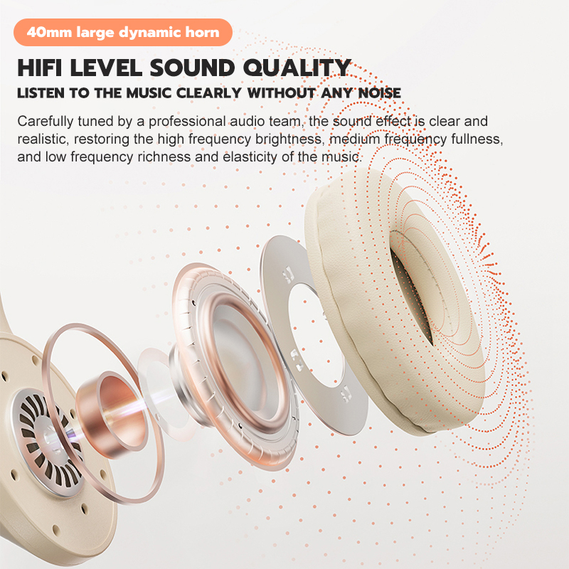 big sale jovitech headphone bluetooth wireless earphone bluetooth 5.3 hifi sound quality headphone -