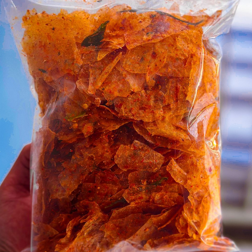 KERIPIK KACA PEDAS DAUN JERUK 250GR