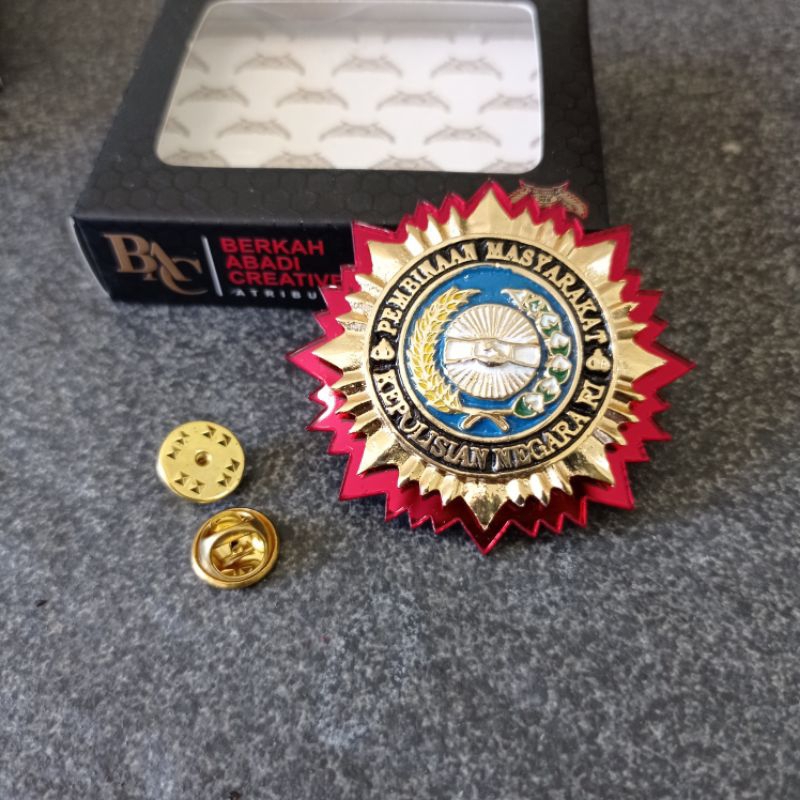 PIN RODA BINMAS POLRI AKRILIK EXCLUSIVE