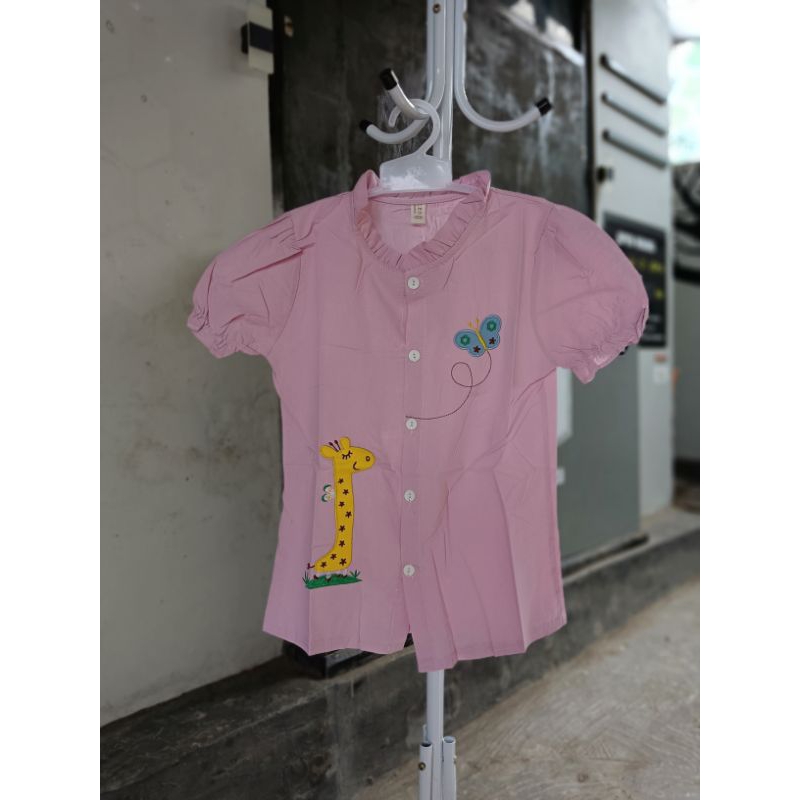 kemeja anak perempuan import