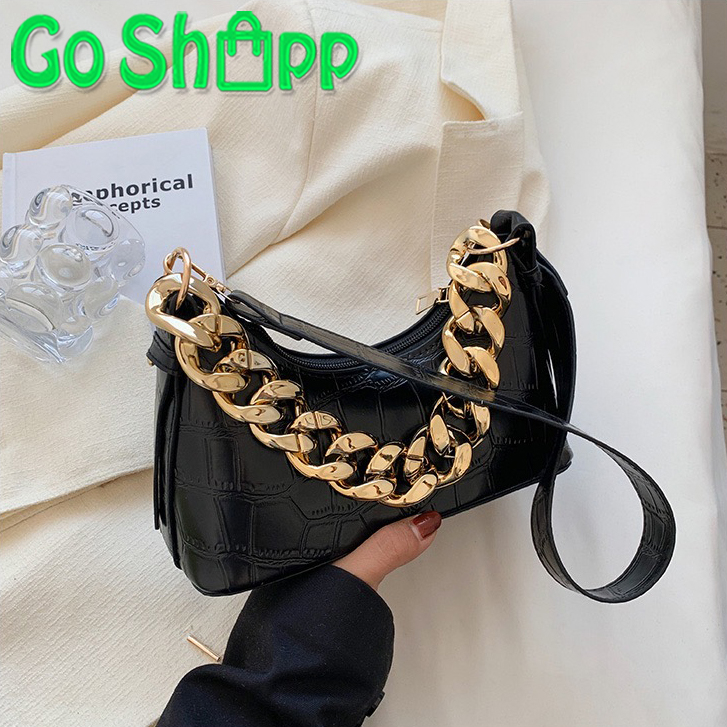 Tas Selempang Bahu Pesta Croco Wanita Import Fashion Korea Terbaru - Shoulder Bag Kekinian SL94