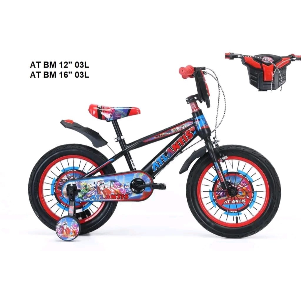 Sepeda Anak Laki BMX FOSTER 605 1 Ukuran 12 Inch Usia 2-5 Tahun x 03L