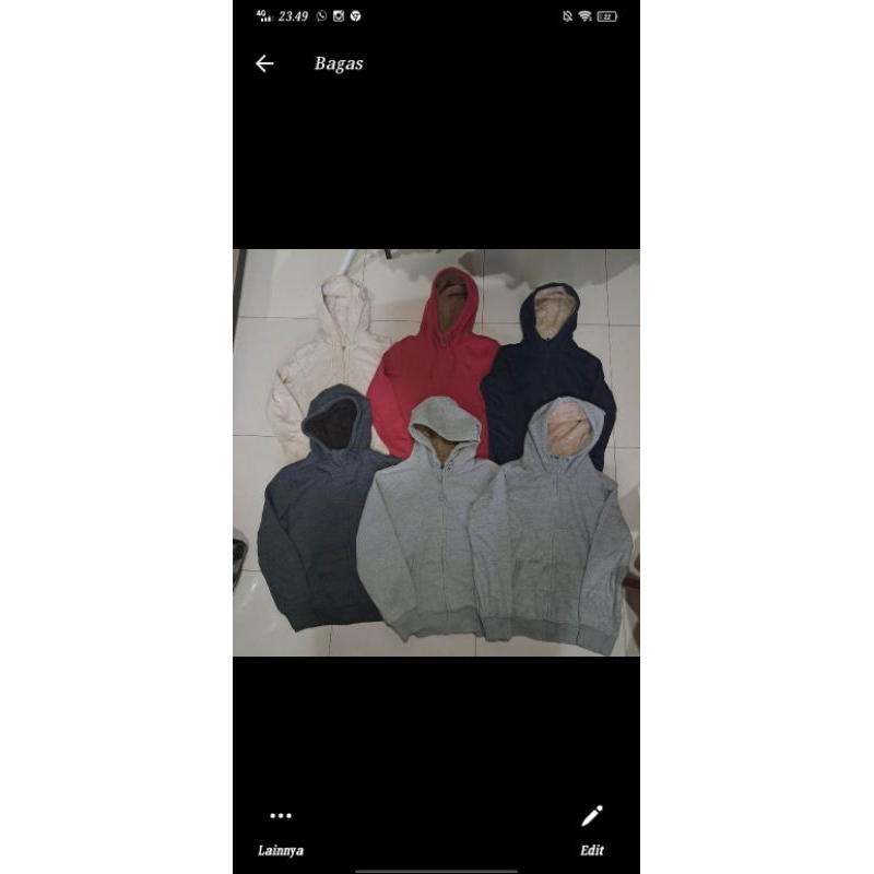 borongan Zip hodie sherpa