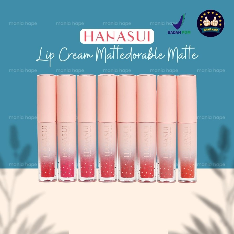 Hanasui Mattedorable Lip Cream Boba Edition | Hanasui Boba Lipcream LIPTINT LIP TINT