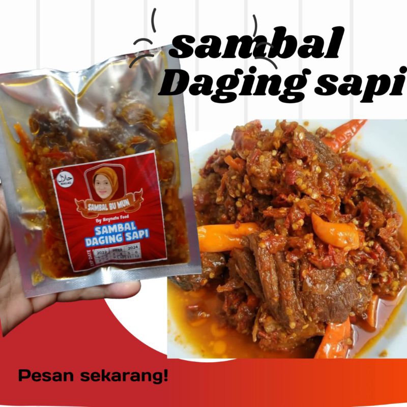 Sambal/oseng mercon daging sapi 50 &amp; 150 gram