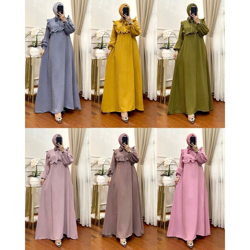 DRESS KATUN CRINCLE URAGIRI