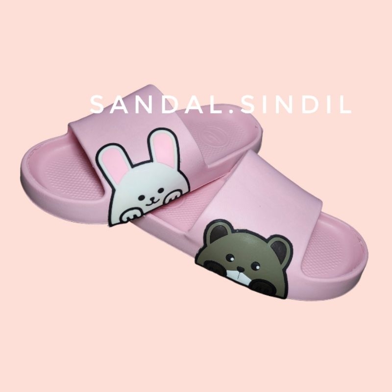 Sandal Slop Jelly Wanita Dulux Bear and Rabbit 36-40