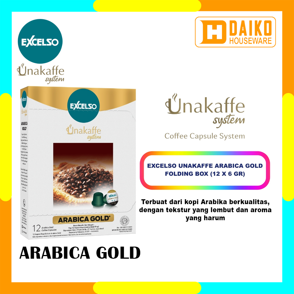 Capsule Coffee Excelso Unakaffe Arabica Gold Kopi Kapsul by Kapal Api