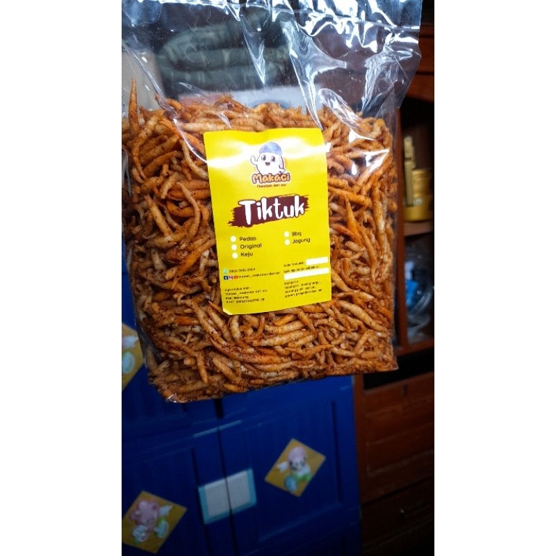 

MAKACI tiktuk original tiktuk pedas kemasan 1000g atau 1 kg