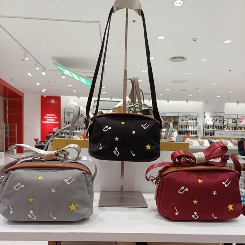 Sling Bag Mini Parasut Bellezza 63170 Original Counter Depstore Tas Wanita Selempang Ringan Nylon