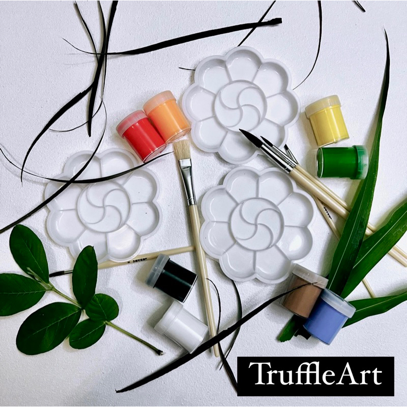 

Palet Lukis | Cat | Painting Palette Plastik Bentuk Bunga