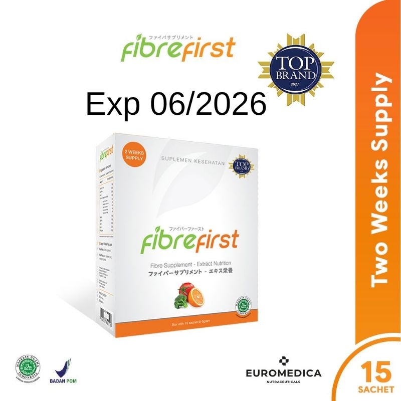 Fibre First Minuman Diet &amp; Detok FibreFirst Slimming isi 15 Sachet