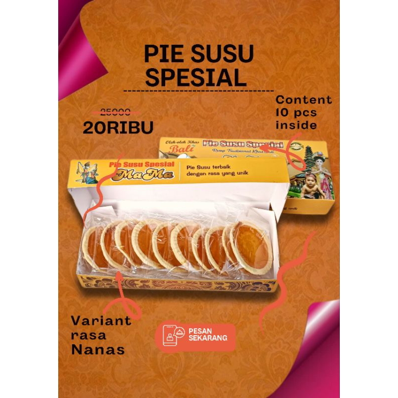 Pie Susu Spesial Rasa Nanas (10 pcs)