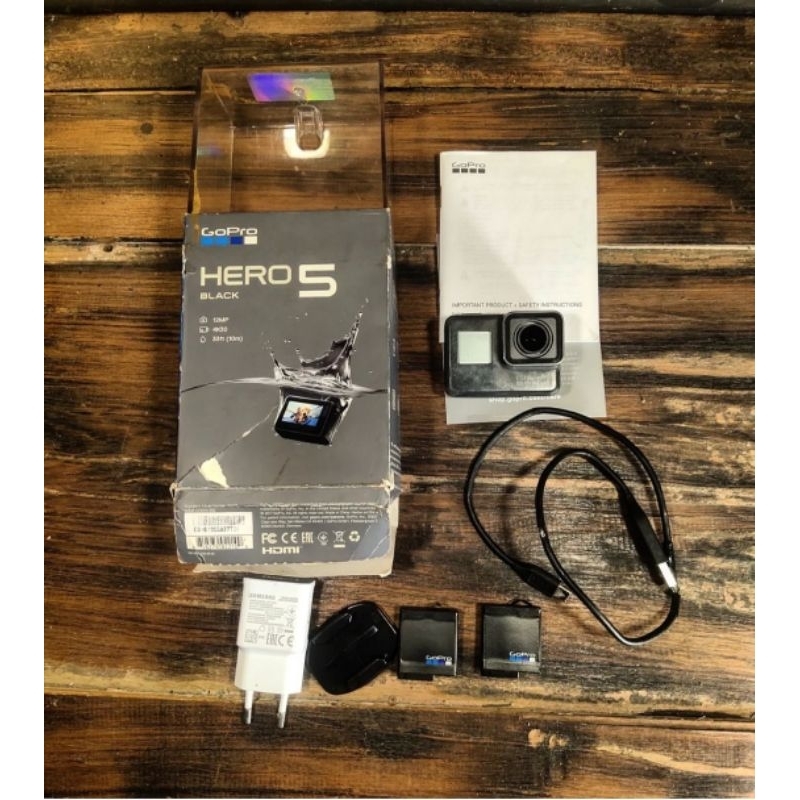 Gopro hero 5 black siap pakai bekas