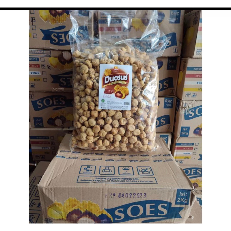 DUO SUS COKLAT ISI 1 KG /KUE SOES COKLAT KERING 1 KG