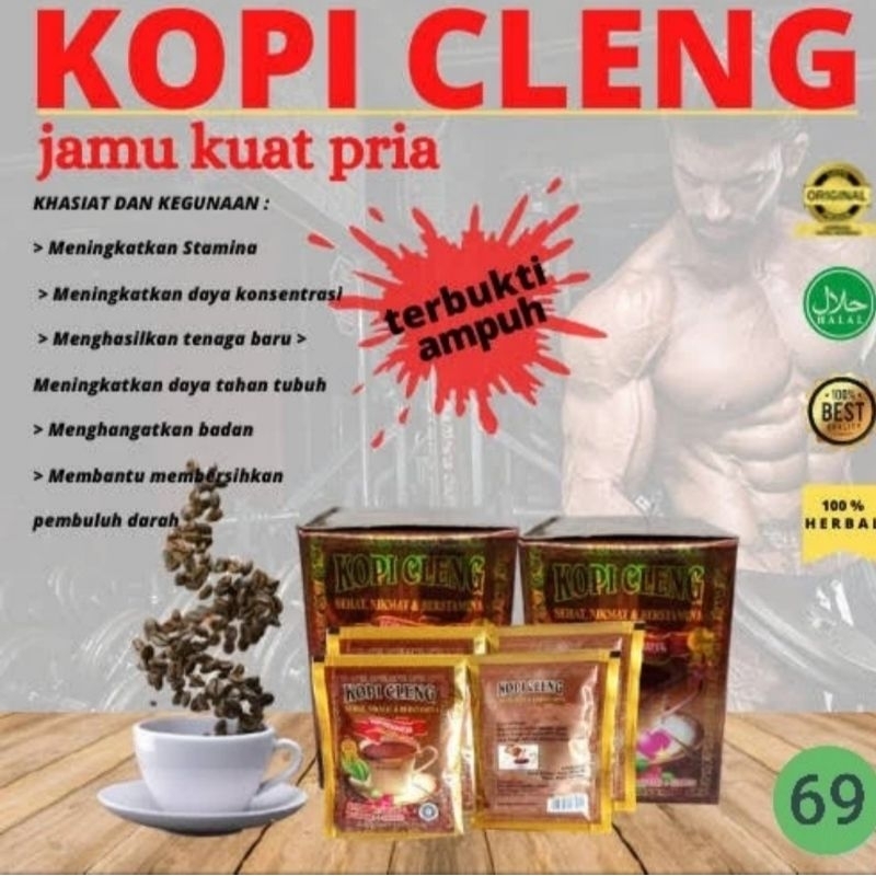 

Kopi C L E N G original isi 10 saset