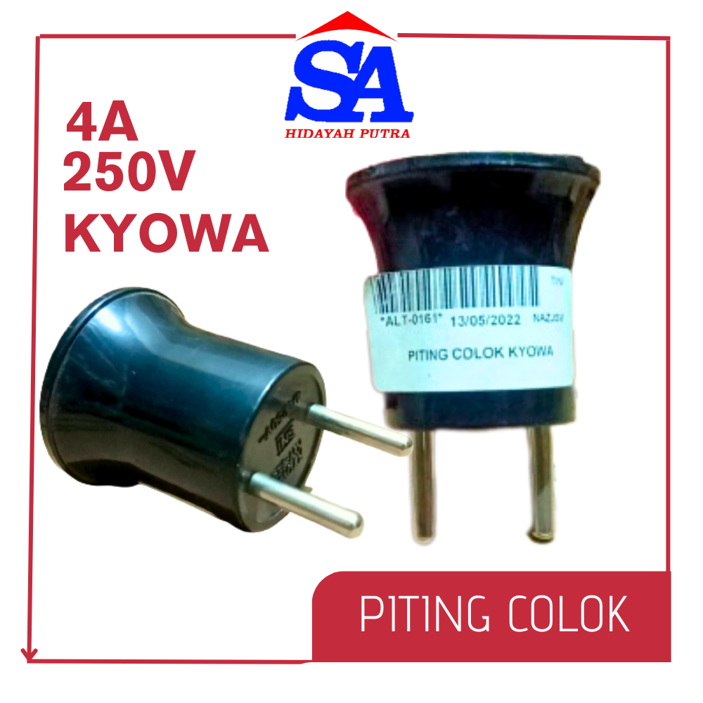PITING COLOK KYOWA 4A-250V fitting colok/fitting colok+saklar/lamp holder/fitting bohlam/fitting lam