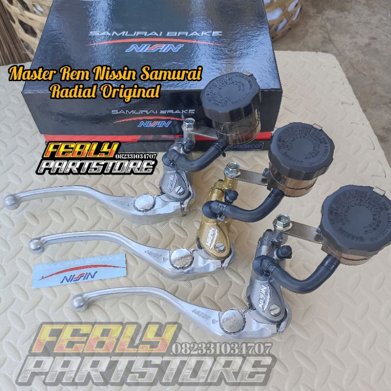 MASTER REM NISSIN SAMURAI ORIGINAL MASTER NISSIN SAMURAI RADIAL TABUNG PISAH ATAU FORGED MASTER REM 