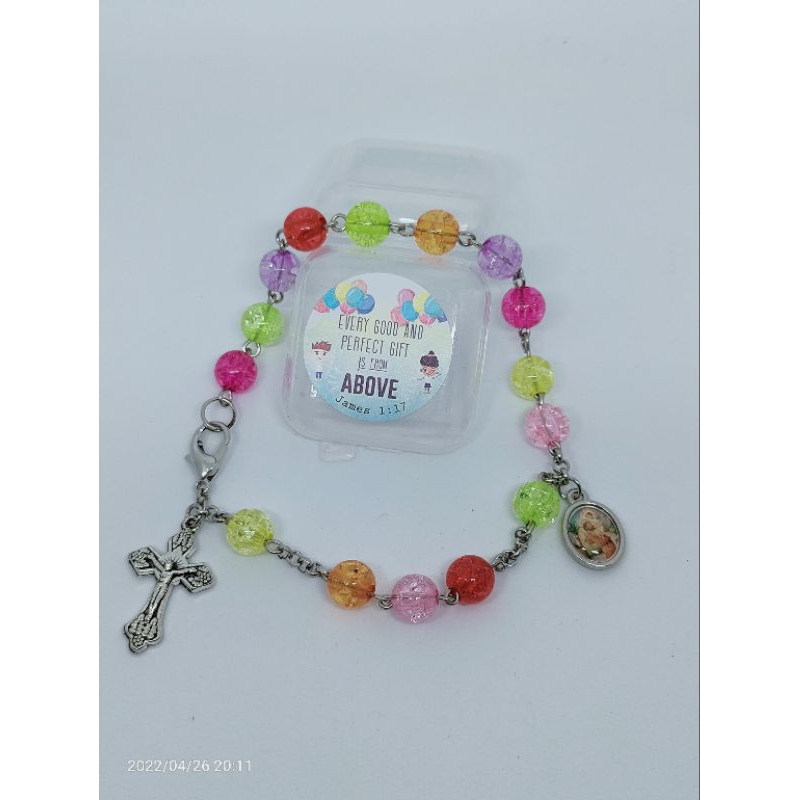 Gelang Rosario manik-manik crackling mute colorfull
