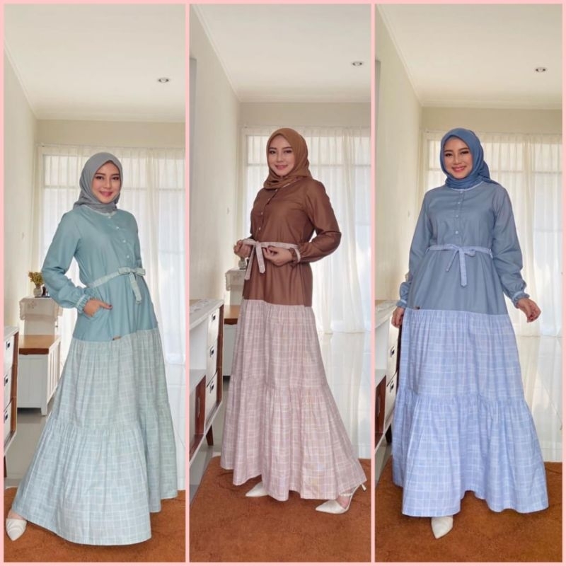 RORIS FASION ANNIRA DRESS | Gamis motif untuk remaja dan dewasa