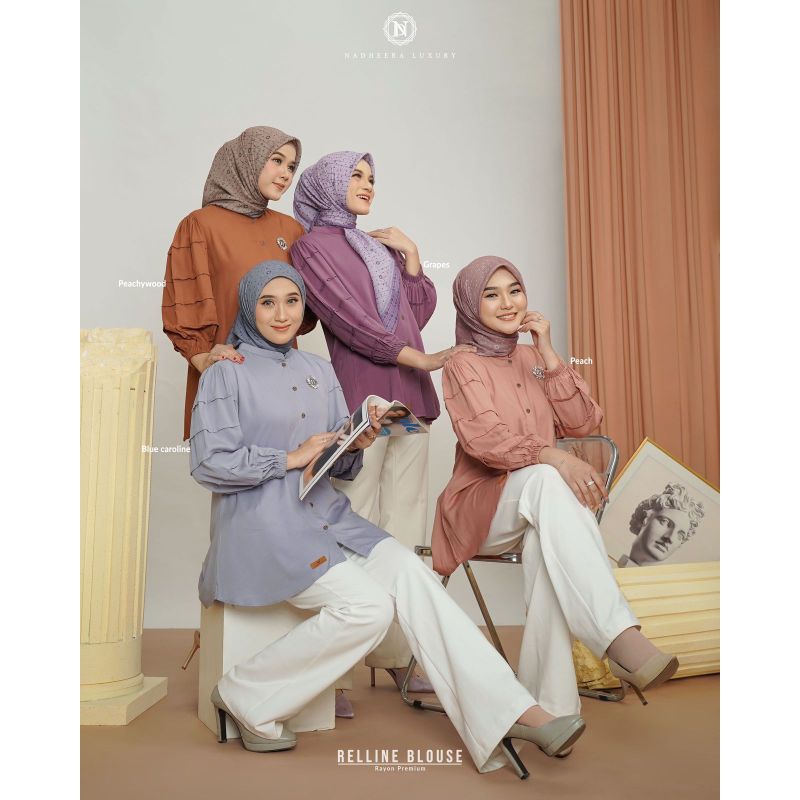 Rellie Blouse Nadheera Luxury Rayon Premium