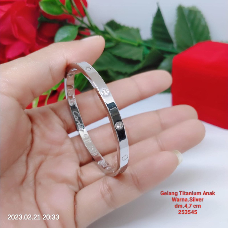 Gelang Tangan Anak Titanium Premium Anti Karat Tidak Mudah Luntur Terlaris Termurah