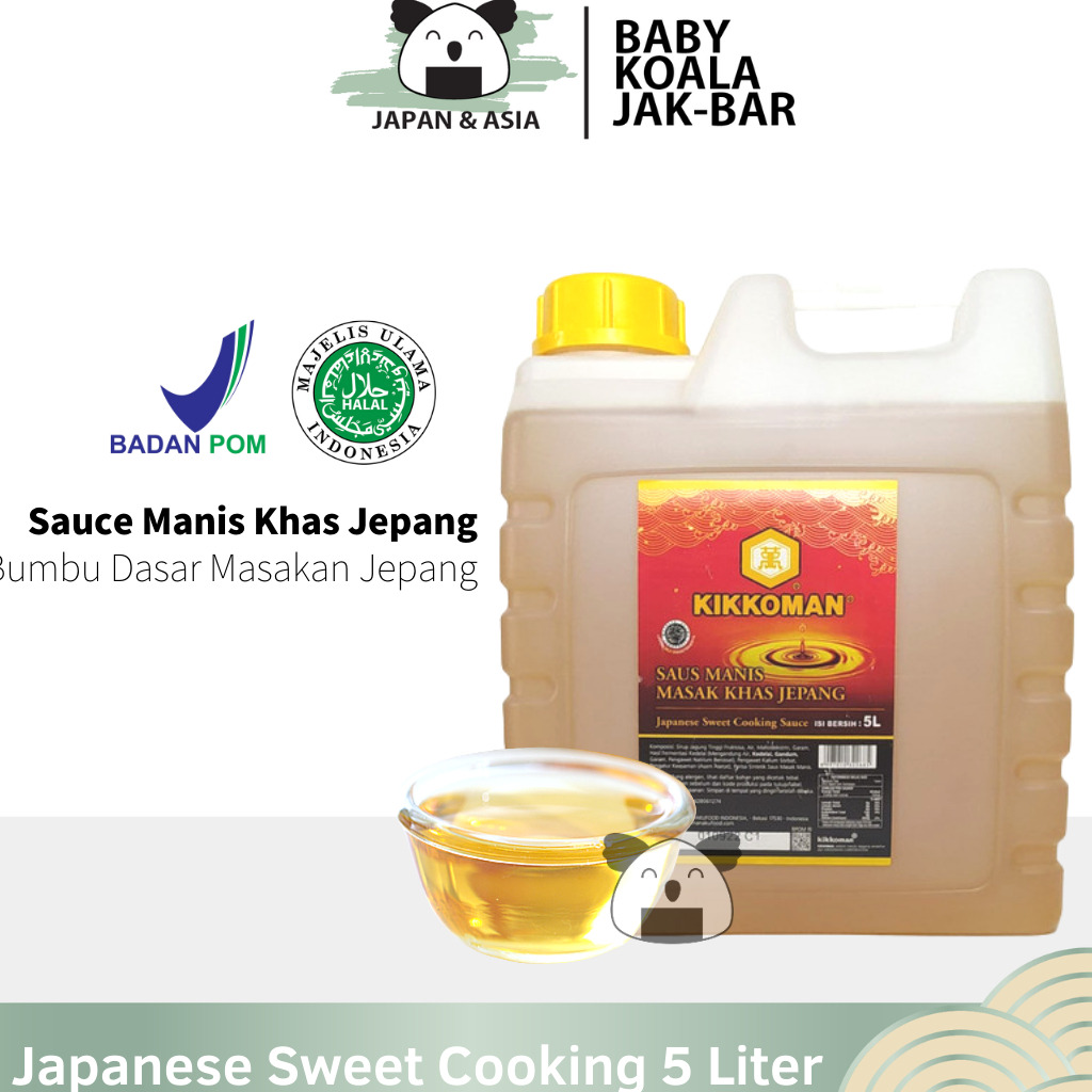 

KIKKOMAN Japanese Sweet Seasoning 5 Liter Halal | Pengganti Mirin..