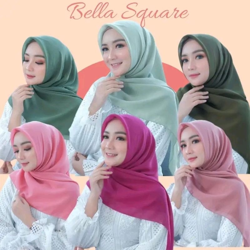 Hijab Bella Square Segiempat Original