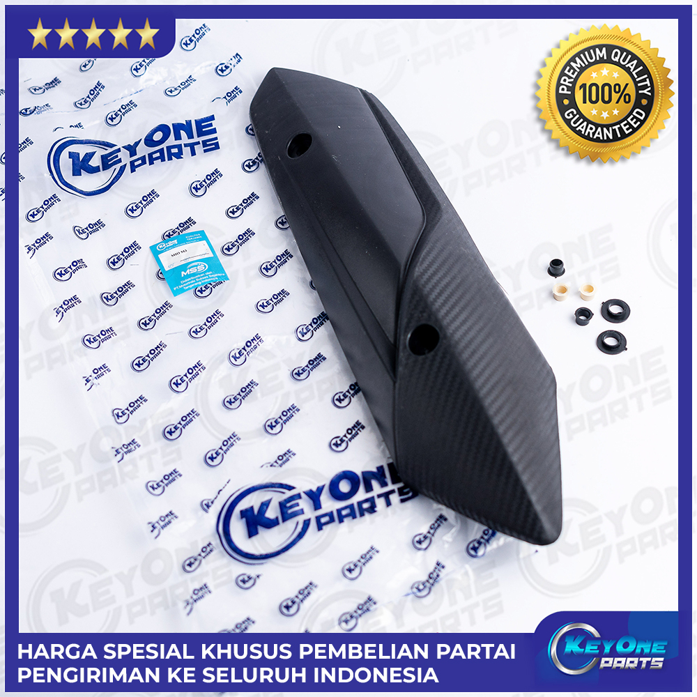 PELINDUNG KNALPOT YAMAHA MIO M3 COVER TAMENG KNALPOT MIO M3 KARBU SET BOSH ORIGINAL KEYONE