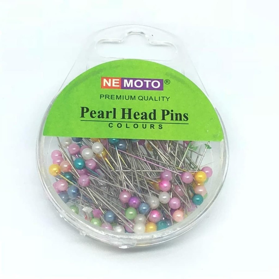 Jarum Pentul NEMOTO Warna Warni 1 BOX GROSIR PRAKARYA MALANG Aksesoris Kerudung Jilbab Mukena Niqab Cadar Kain Alat Jahit Menjahit Kait Pengait Tempel Penyambung Baju Muslim Muslimah Bahan Tusuk Penusuk Peniti Penanda Ujung Bulat High Quality
