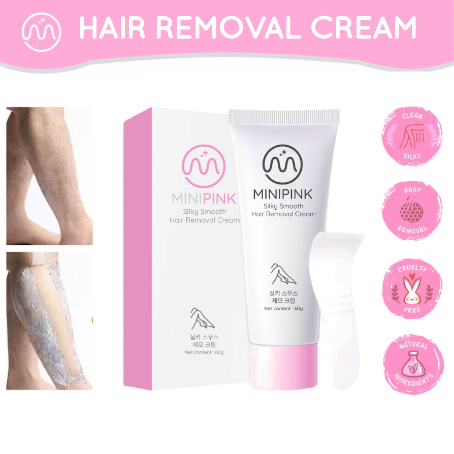 MINIPINK Penghilang Bulu Rambut Kaki Ketiak Hair Remover Whitening Cleanses Skin MP019