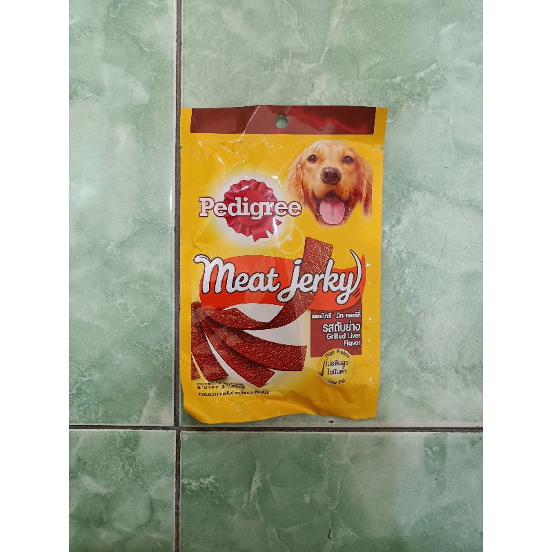 Pedigree Meat jerky grilled liver flavour 80g/ Sncak Anjing Meat jerky/ Cemilan