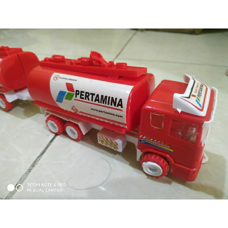 Mobil Truk Minyak Mainan Truck pertamina gandeng