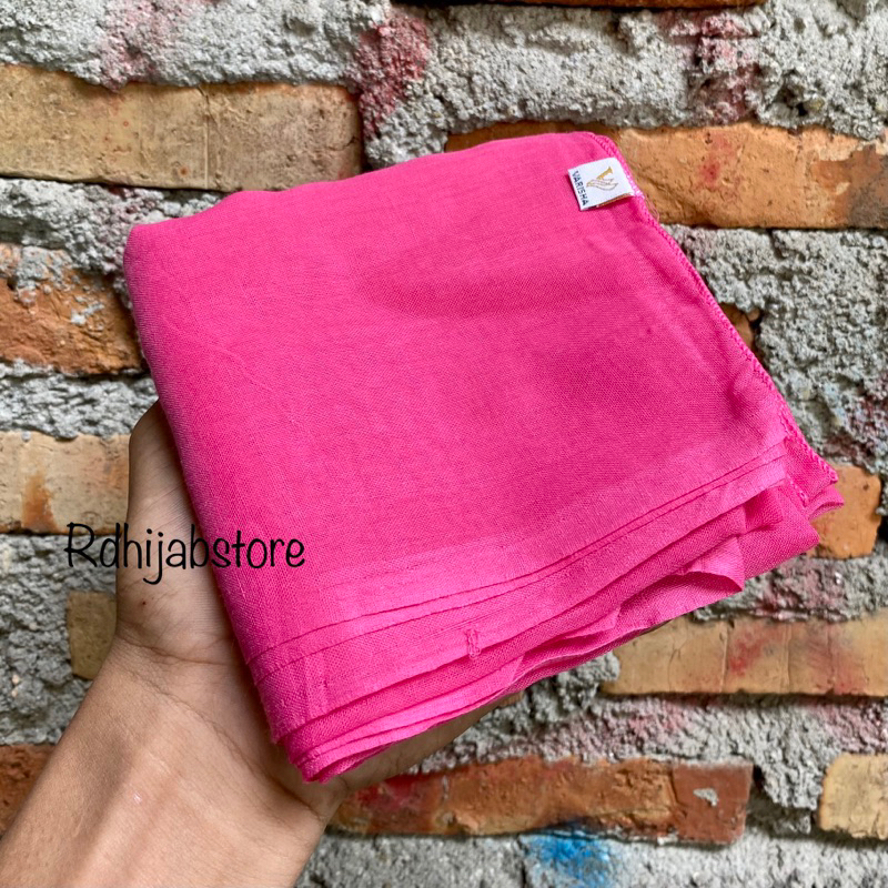 hijab segiempat paris / catton paris old | red rose | azara | varisha-Pink fanta